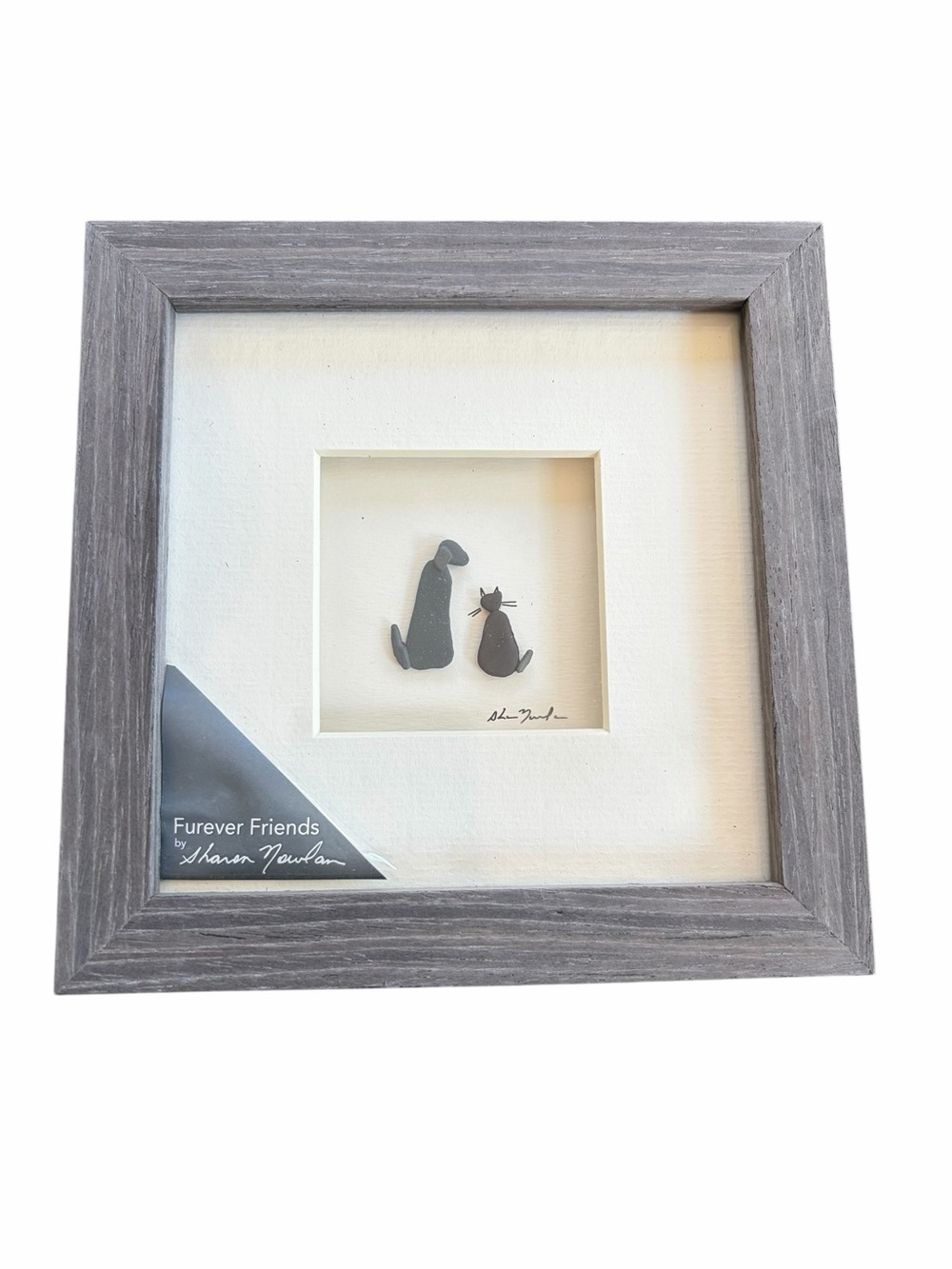Demdaco Grey Furever Friends Pet Silhouette Wall Art